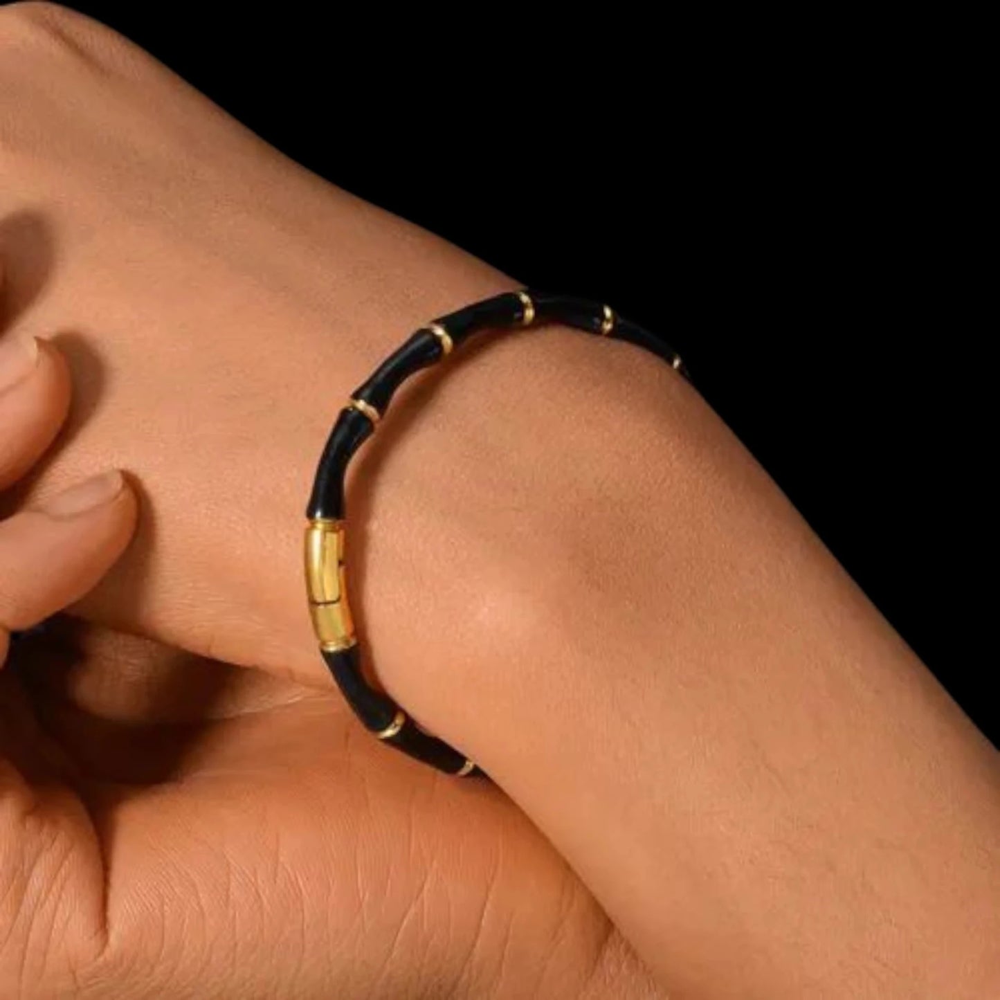 Noir Bamboo Bracelet - Zenee - Bracelets