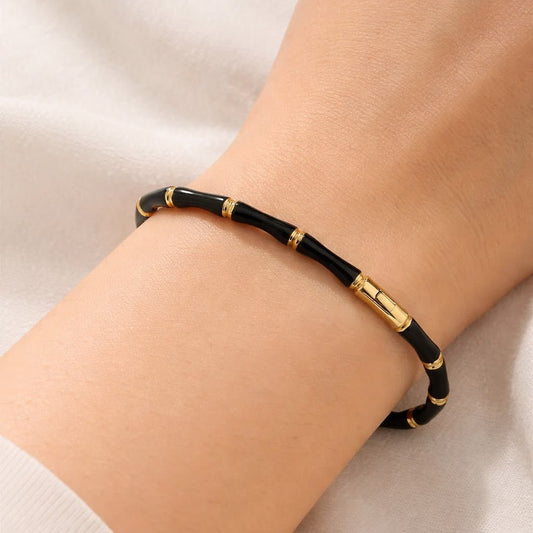 Noir Bamboo Bracelet - Zenee - Bracelets