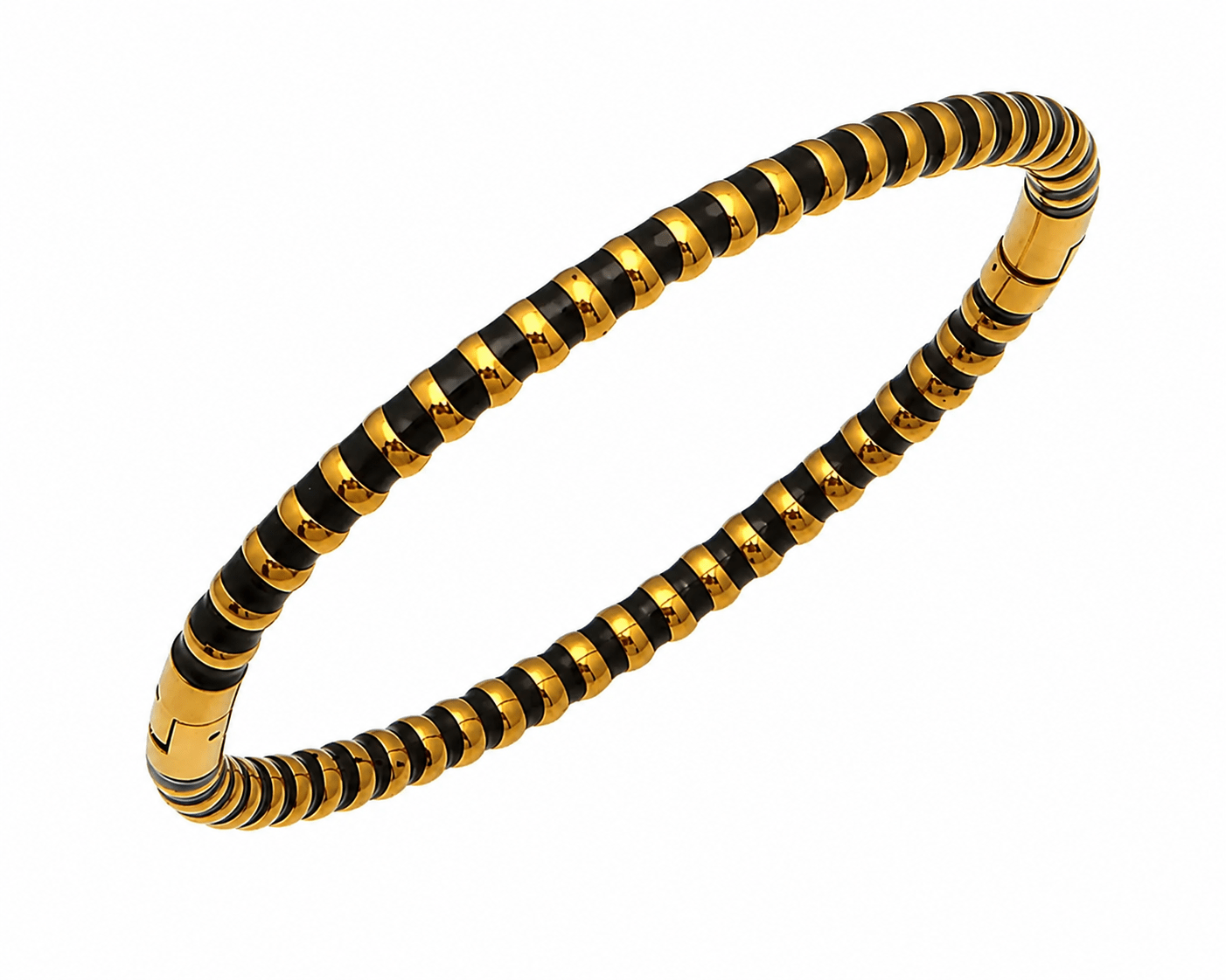 Noir Luxe Coil Bracelet - Zenee - Bracelets