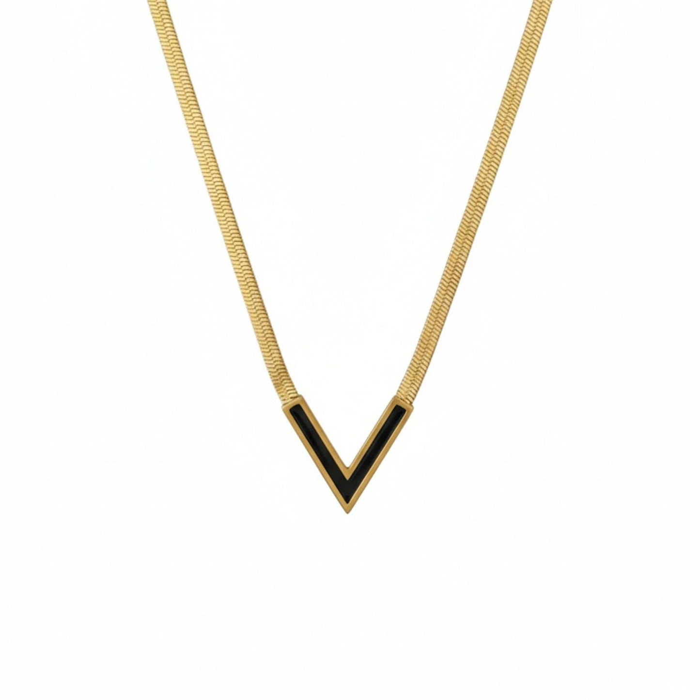 Noir V Luxe Necklace - Zenee - Necklaces