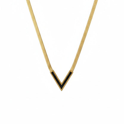 Noir V Luxe Necklace - Zenee - Necklaces