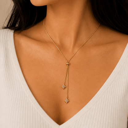 Nova Celeste Slider Necklace - Zenee - Necklaces
