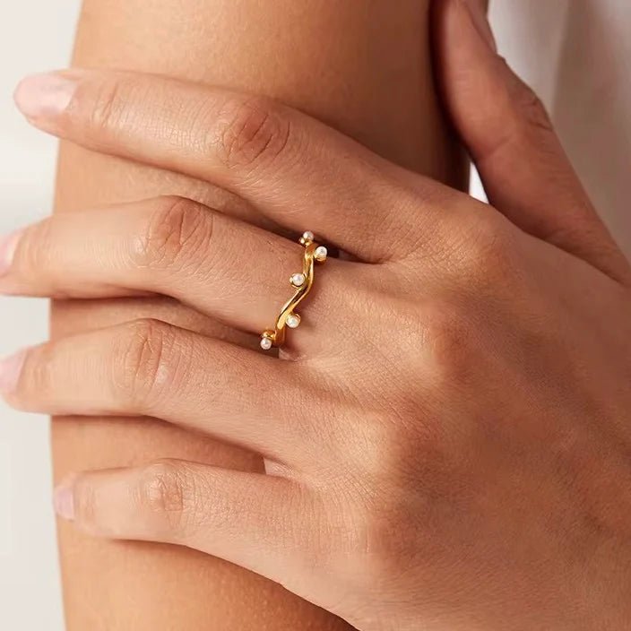 Pearl Drift Ring - Zenee - Rings
