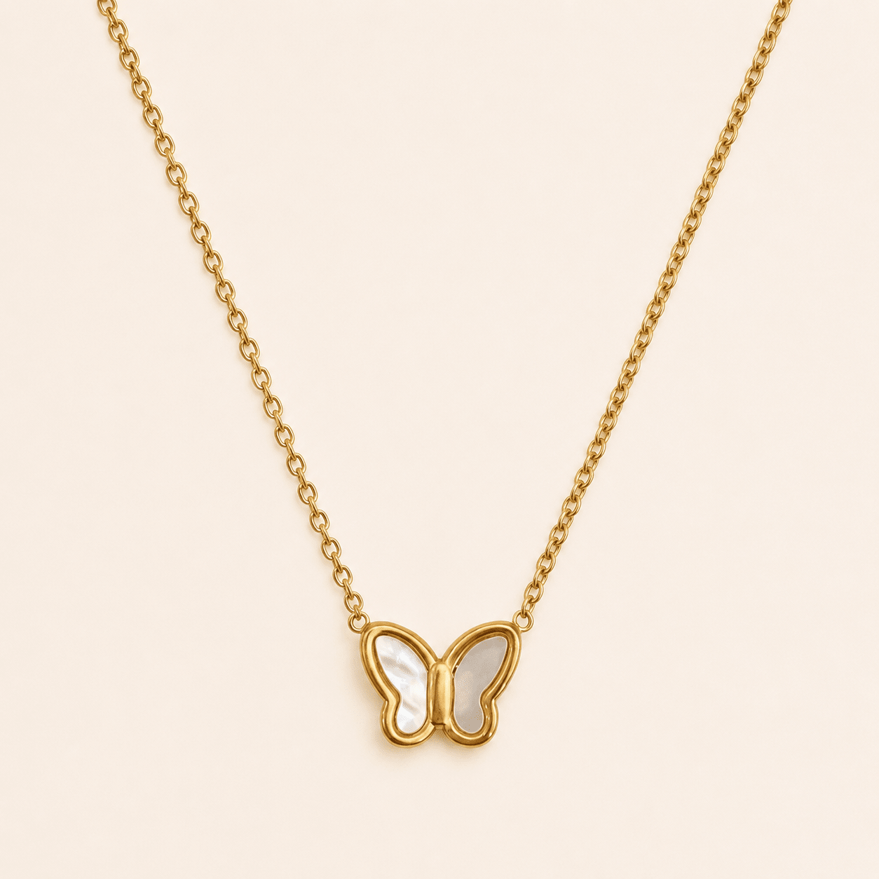 Pearl Flutter Butterfly Necklace - Zenee - Jewelry Sets