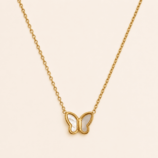 Pearl Flutter Butterfly Necklace - Zenee - Jewelry Sets