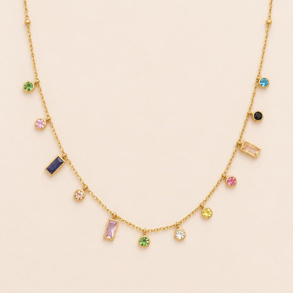 Prism Charm Necklace - Zenee-Necklaces