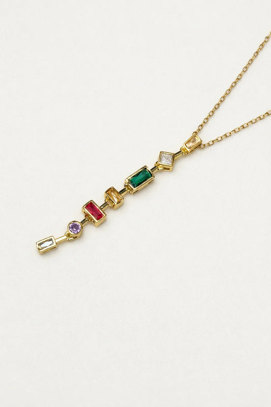 Prism Luxe Vertical Pendant Necklace - Zenee - Necklaces