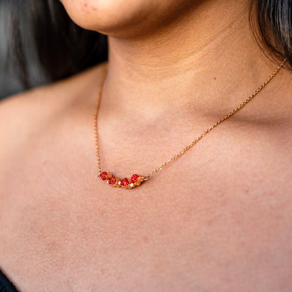 Red And Black Magnet Pendant Necklace - Zenee - Necklaces