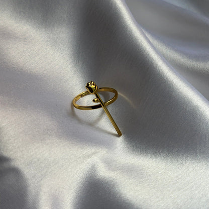 Rosé Stem Ring - Zenee-Rings