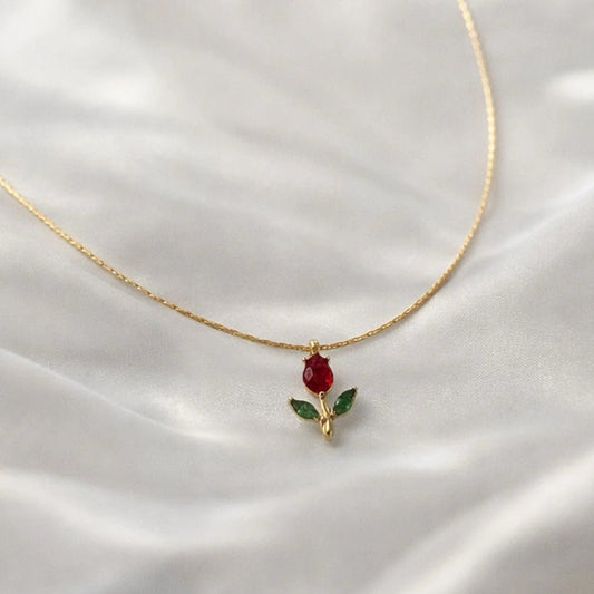 Roselle Bloom Necklace - Zenee - Necklaces