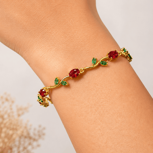 Ruby Vine Bracelet - Zenee - Bracelets