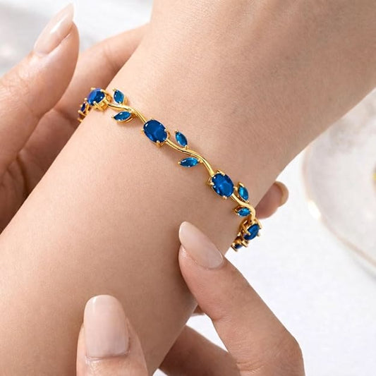 Sapphire Bloom Bracelet - Zenee - Bracelets