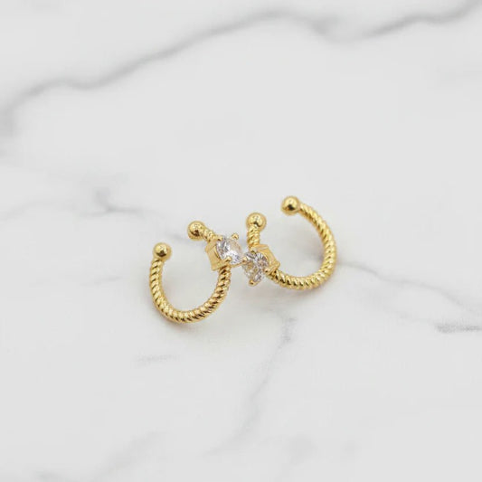 Twila Spark Ear Cuff - Zenee-Earrings