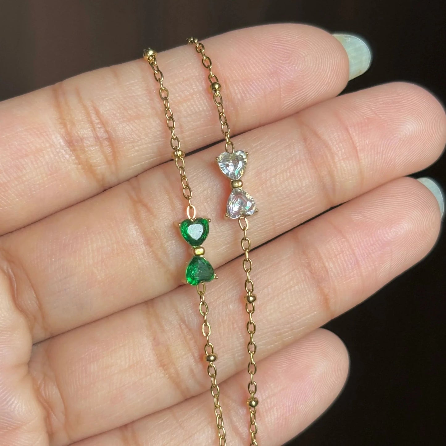 Twin Heart Bracelet - Zenee - Bracelets