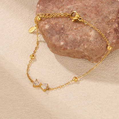 Twin Heart Bracelet - Zenee - Bracelets