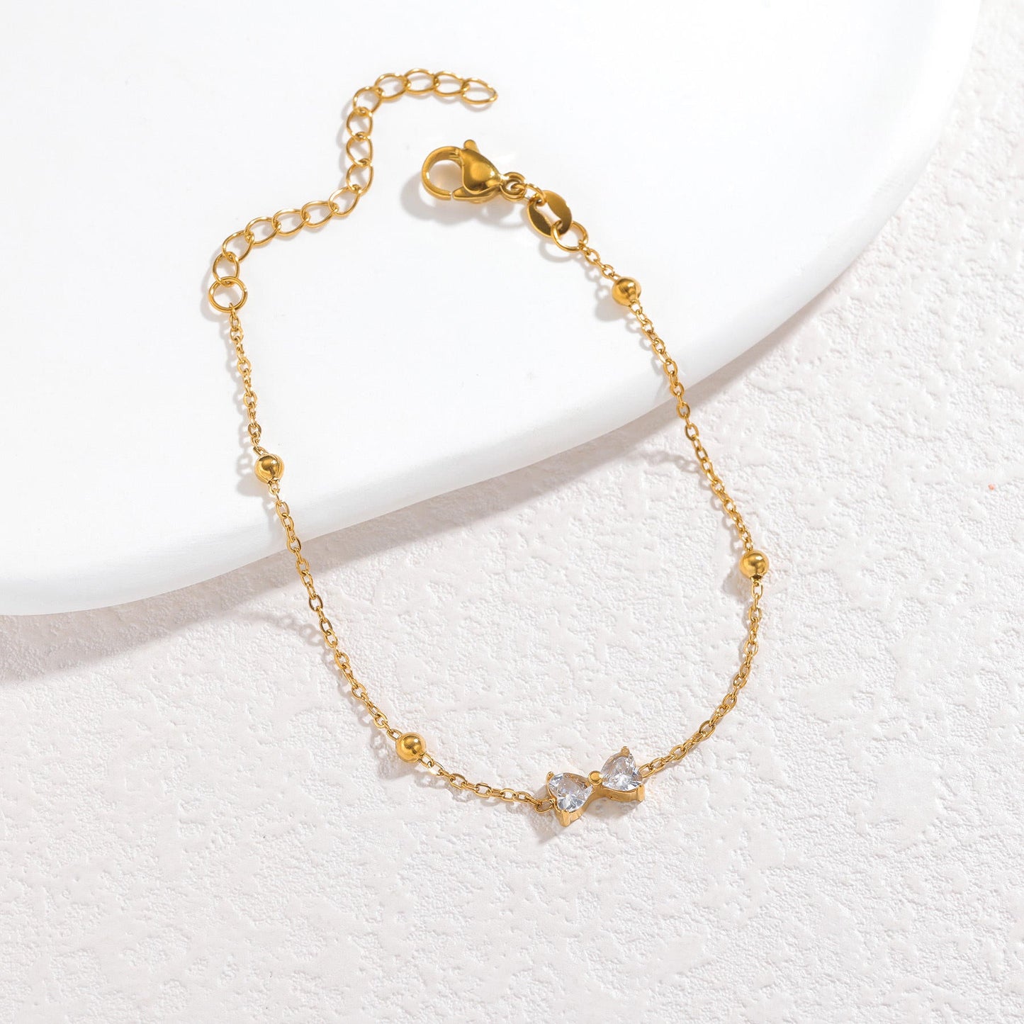 Twin Heart Bracelet - Zenee - Bracelets