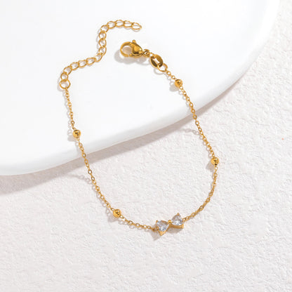 Twin Heart Bracelet - Zenee - Bracelets