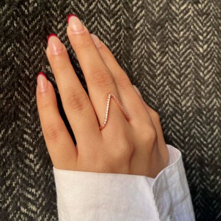 Vera V Ring – Rose Gold - Zenee - Rings