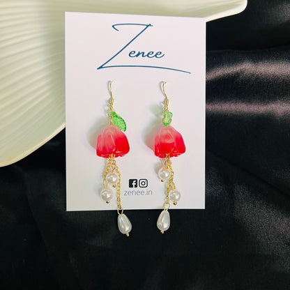 Rose Hanging Earrings