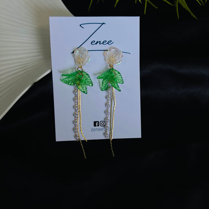 Rose Hanging Earrings