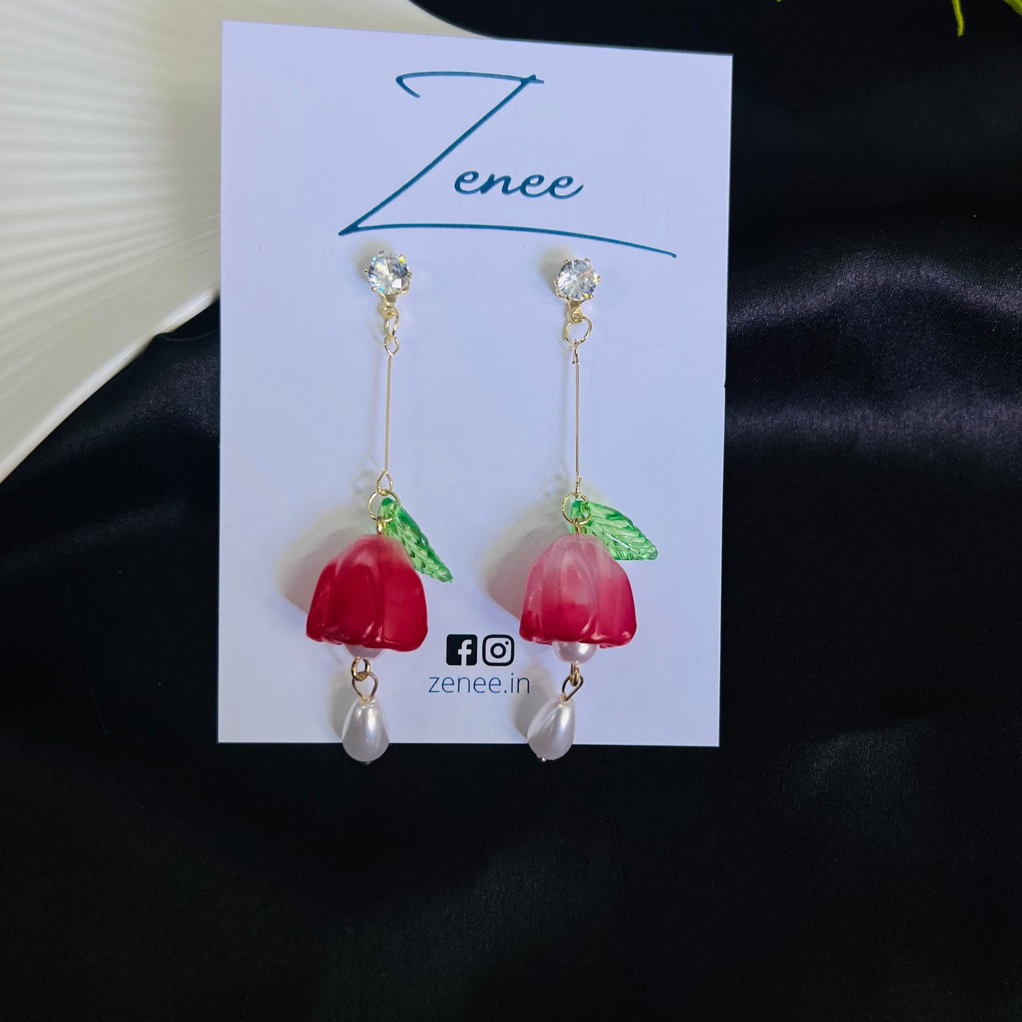 Rose Hanging Earrings