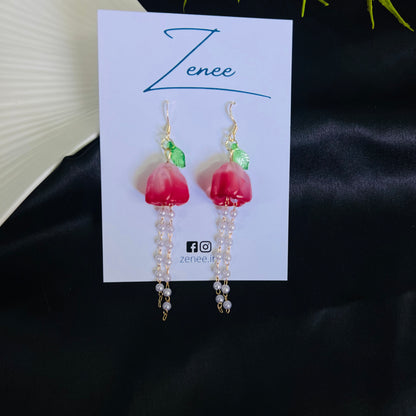 Rose Hanging Earrings