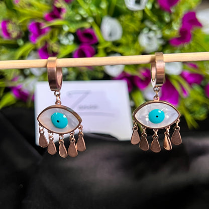 Hanging Evil Eye Earring