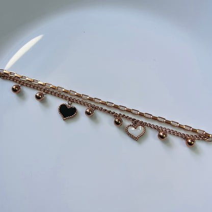 Heart Double Layer Bracelet