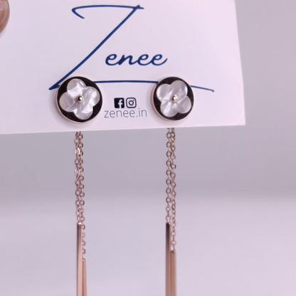 Alma Clover 2 in 1 Earrings - Zenee.in-Earrings