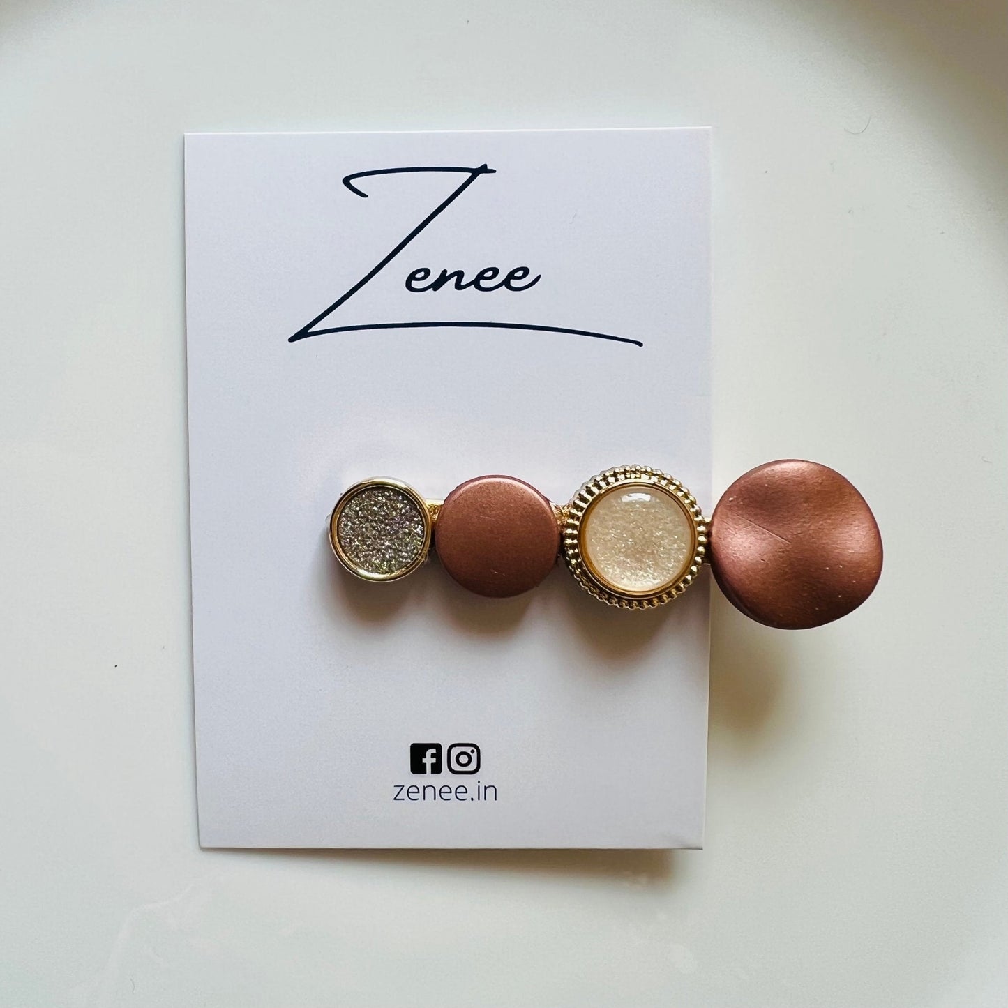Assorted Brown Hair Clip - Zenee.in-Hair Accessories