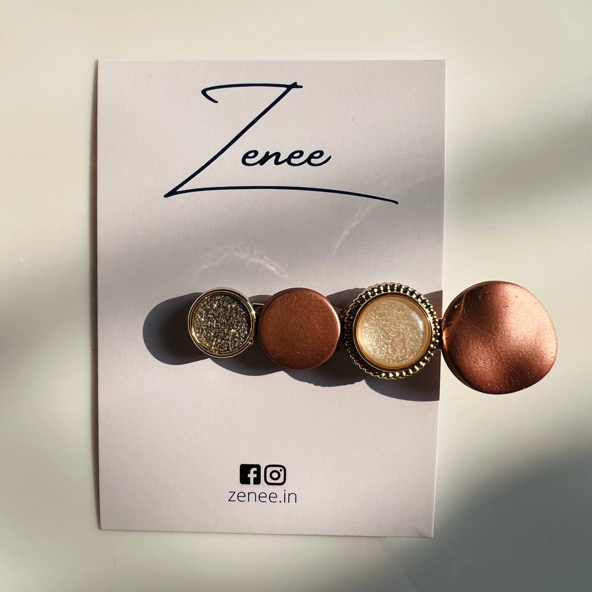 Assorted Brown Hair Clip - Zenee.in-Hair Accessories