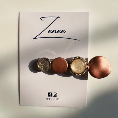 Assorted Brown Hair Clip - Zenee.in-Hair Accessories