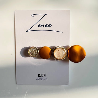 Assorted Gold Hair Clip - Zenee.in-Hair Accessories