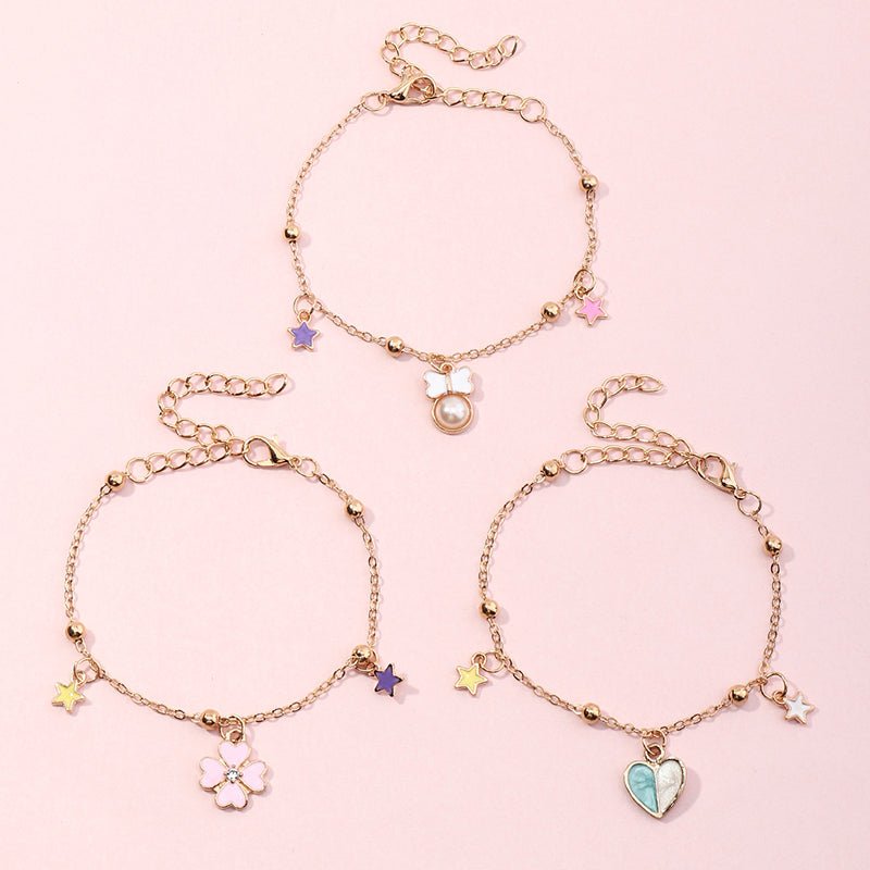 Bracelet with Star Charms - Zenee.in-Bracelets