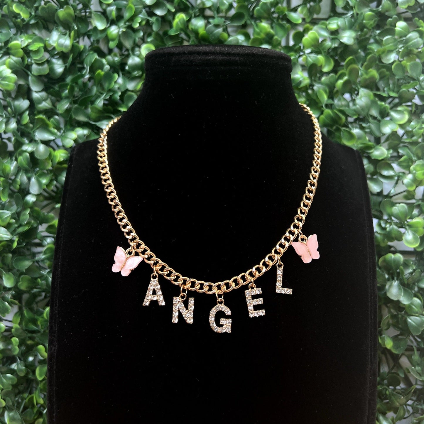 Butterfly Angel Letter Necklace - Zenee.in-Necklaces