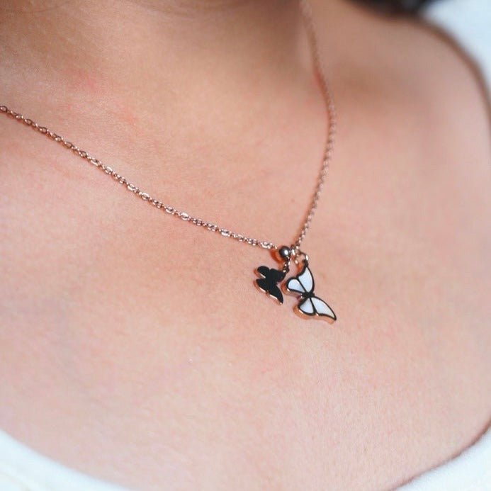 Butterfly Hanging Necklace - Zenee-Necklaces