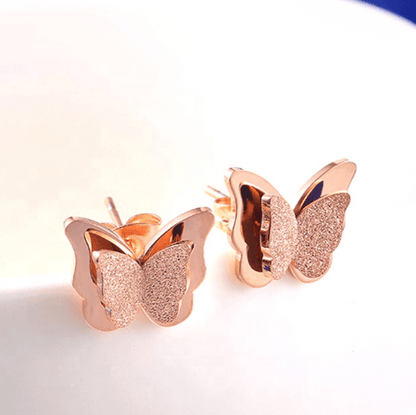 Butterfly Studs - Zenee.in-Earrings