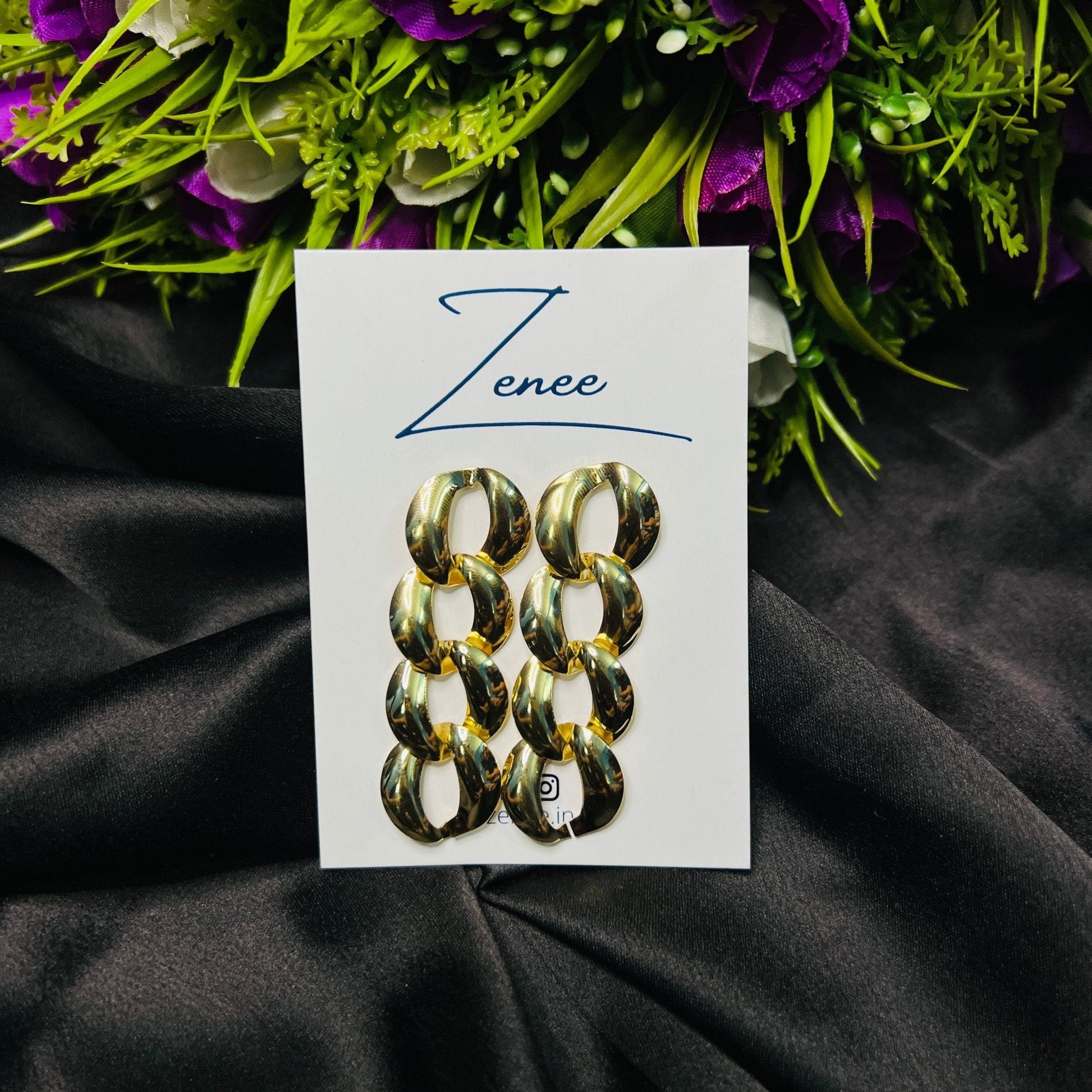 Chunky Linked Earrings - Zenee.in-Earrings