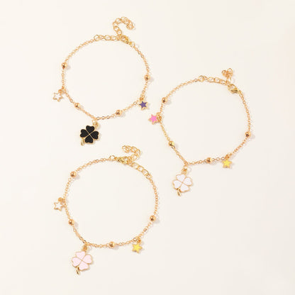 Clover Charm Bracelets - Zenee.in-Bracelets