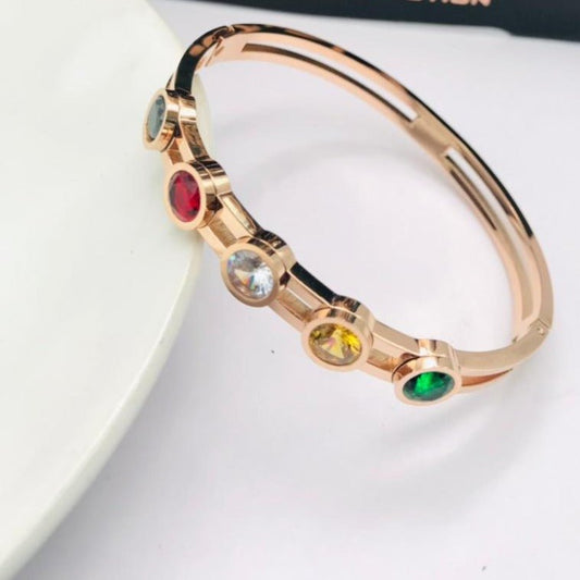 Cora Five Stones Bracelet - Zenee.in-Bracelets