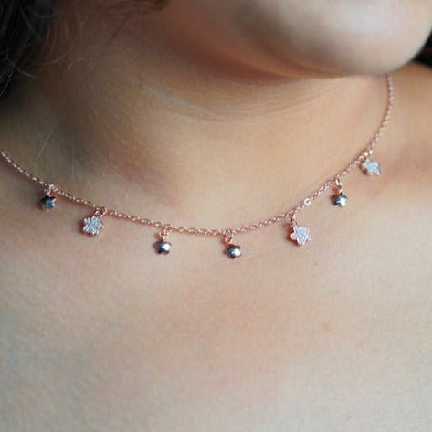 Crystal Clover Necklace - Zenee-Necklaces