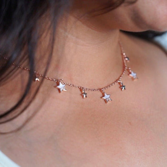 Crystal Star Necklace - Zenee-Necklaces