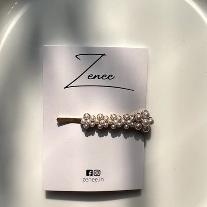 Daisy Pearl Hair Clip - Zenee.in-Hair Accessories