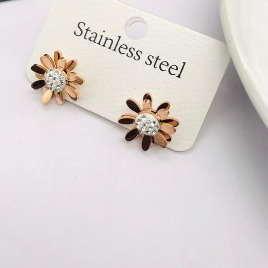 Daisy with Crystal Earrings - Zenee.in-Earrings