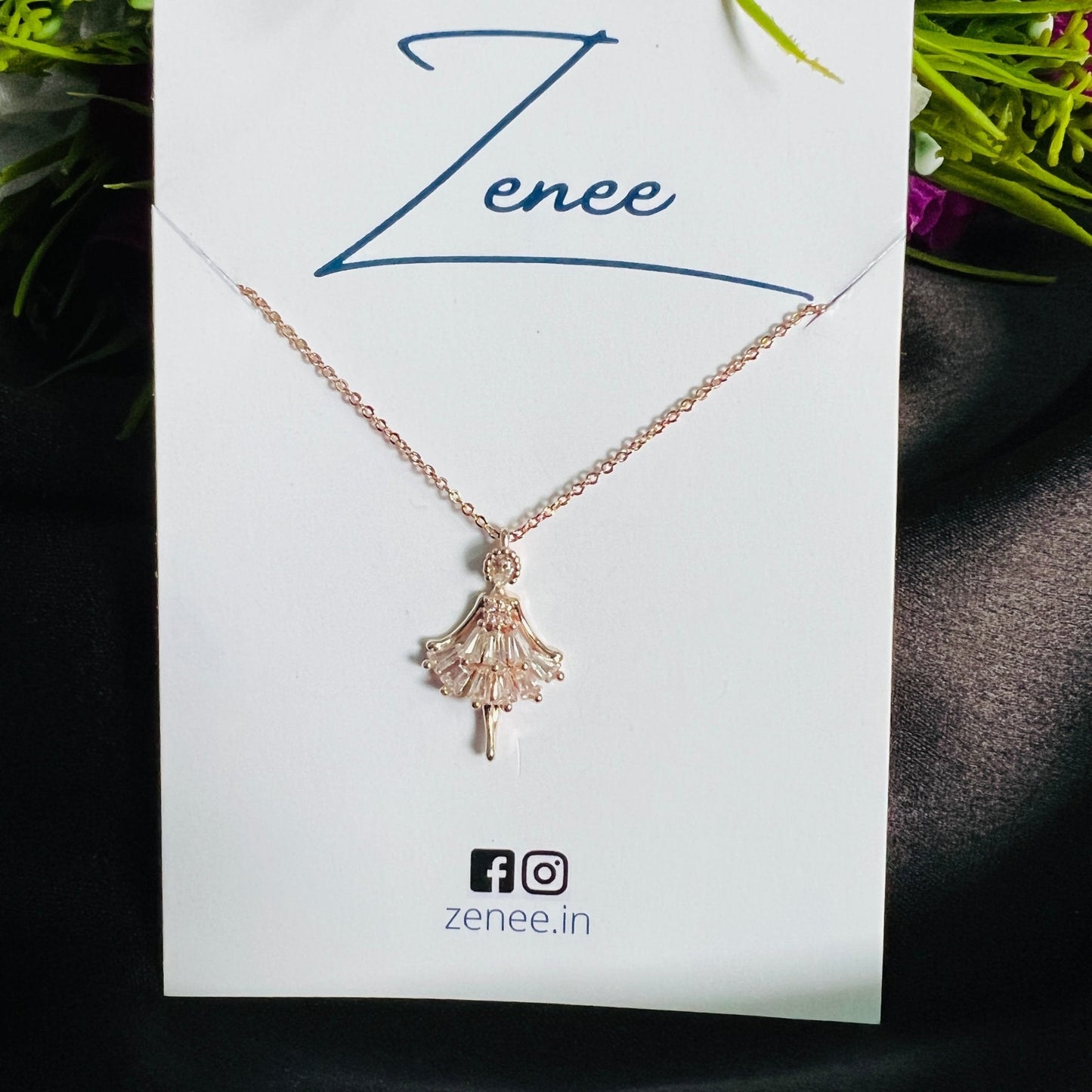 Dancing Fairy Pendant Necklace - Zenee.in-Necklaces