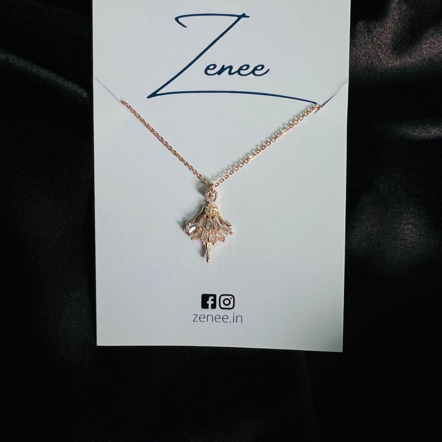 Dancing Fairy Pendant Necklace - Zenee.in-Necklaces