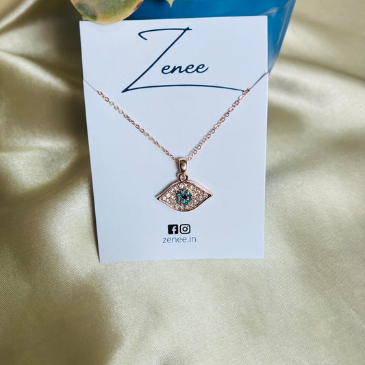 Elegant Eye Pendant Necklace - Zenee.in-Necklaces