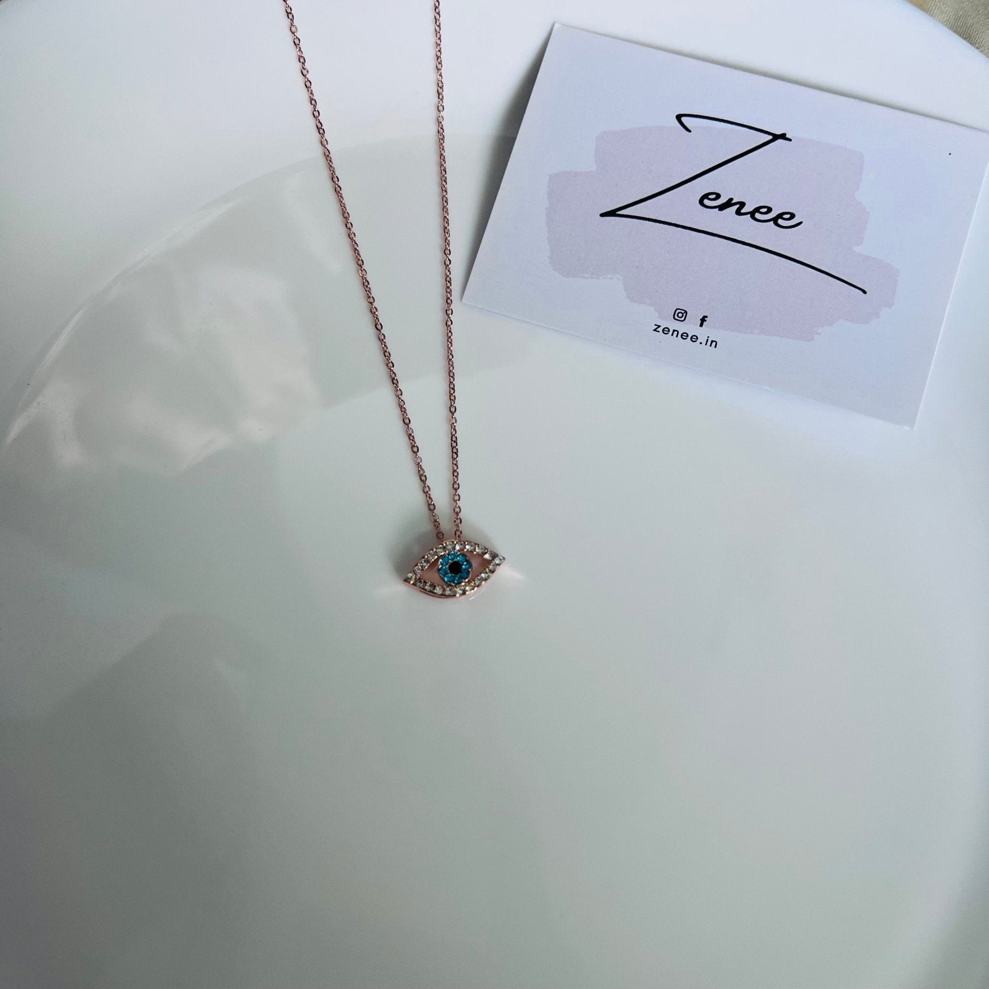 Eye Pendant Necklace - Zenee.in-Necklaces