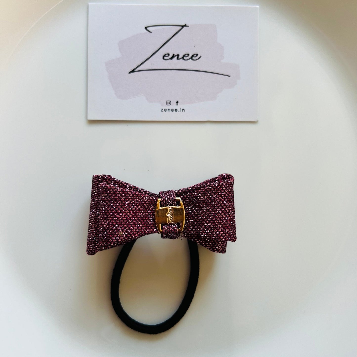 Glitter Bow Hair Bands - Zenee.in-Hair Accessories