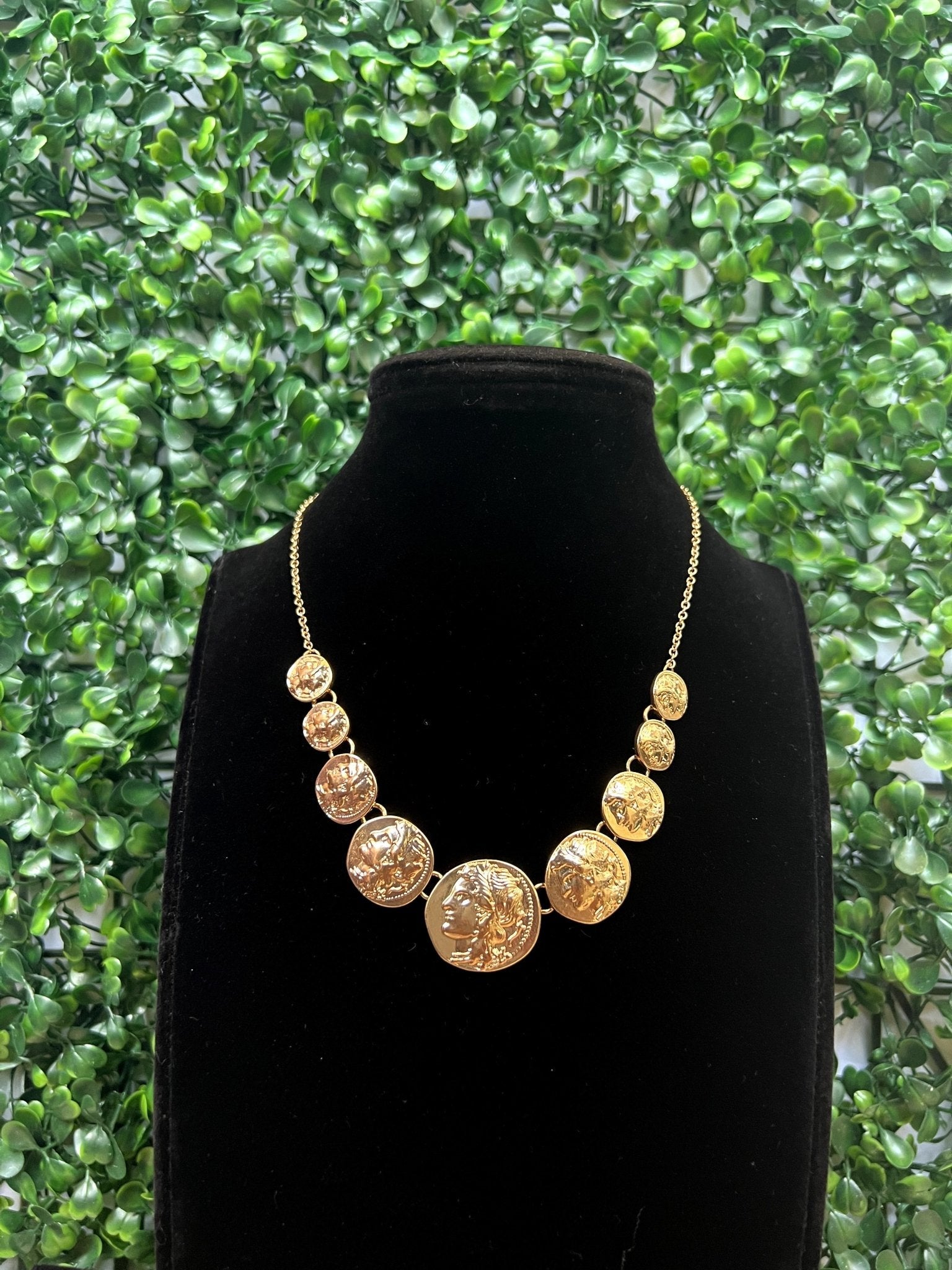 Gold Plated Coin Choker Necklace - Zenee.in-Necklaces